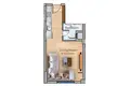 1 room studio apartment 45 m² Trikomo, Northern Cyprus