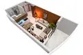 Студия 1 комната 45 м² Trikomo, Северный Кипр